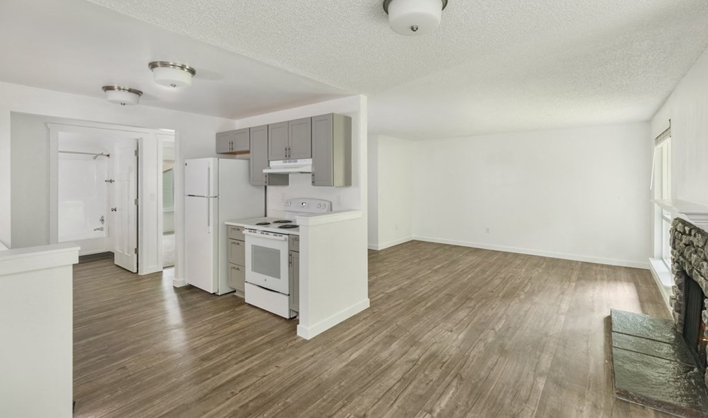 Interior Kitchen at Wilderness West Apartments in Olympia, Washington