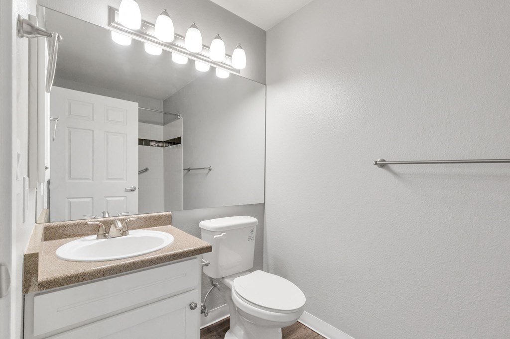 A Bathroom at The Buttes Apartments, Loveland