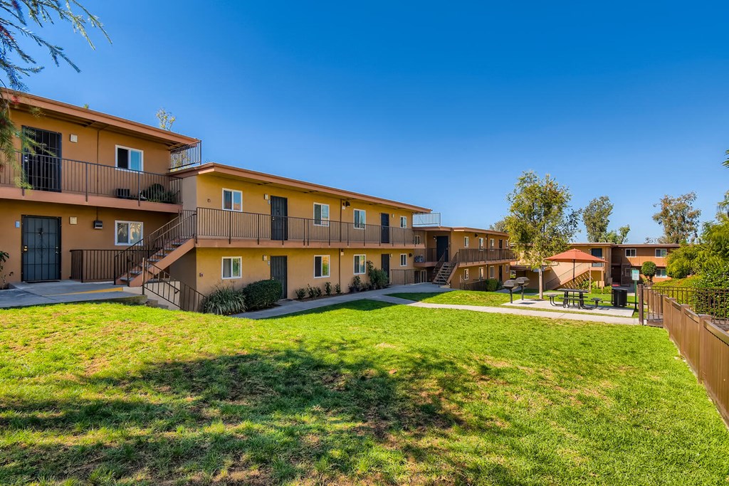 Our Courtyard View at Vista Flores Apartments in San Marcos, California