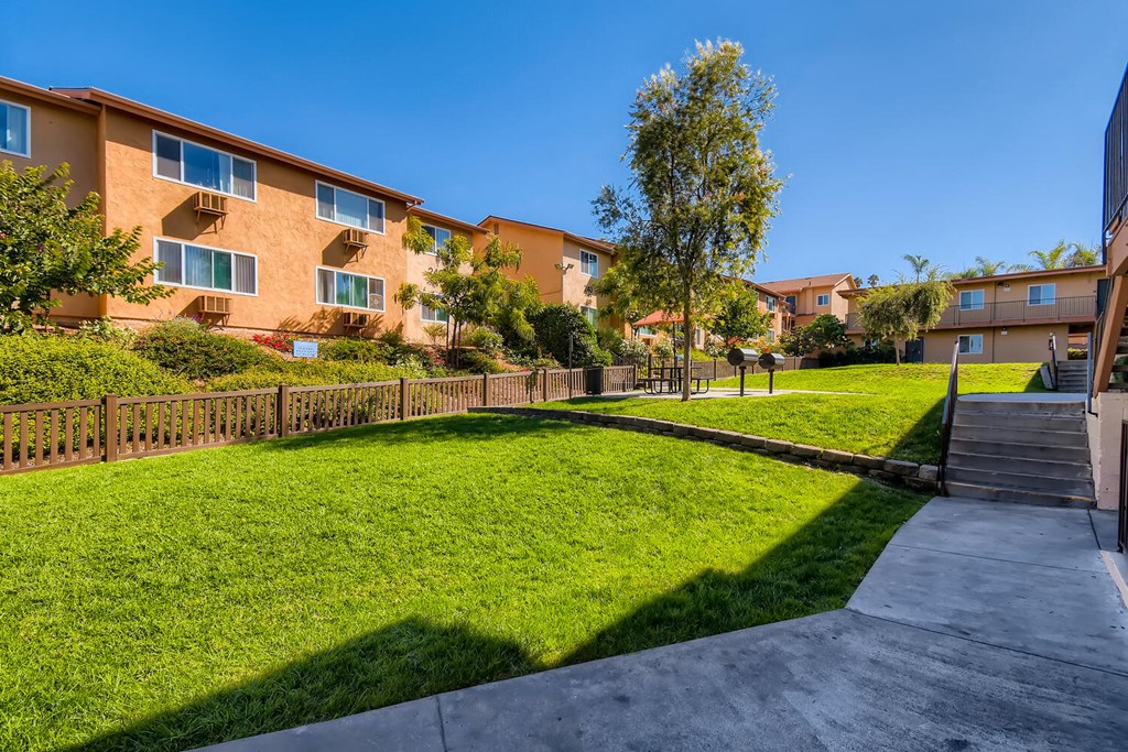 Our Courtyard View at Vista Flores Apartments in San Marcos, California