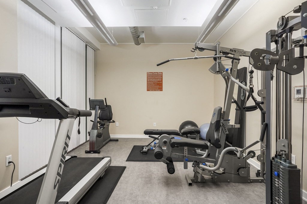 Our Apartment Fitness Center at Sleek Lofts Apartments in Denver, Colorado