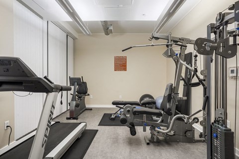 Our Apartment Fitness Center at Sleek Lofts