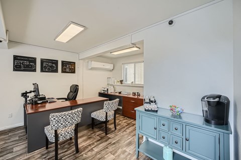 Interior of Leasing Office at Brookhaven Apartments in Federal Way, Washington
