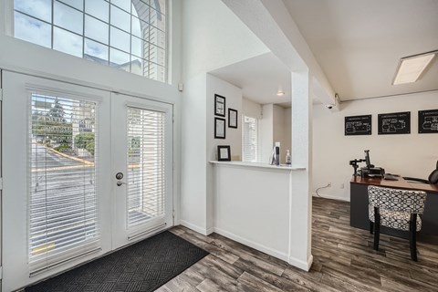 Interior of Leasing Office at Brookhaven Apartments in Federal Way, Washington