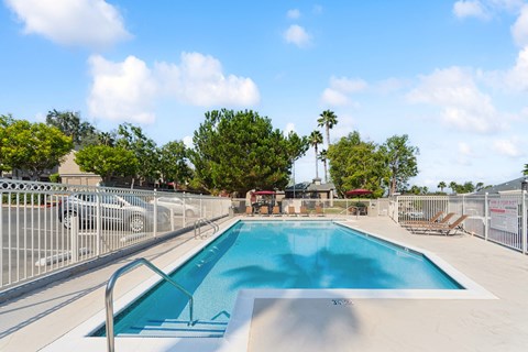 The Outdoor Community Swimming Pool at Meadow Creek Apartments in San Marcos, CA The Outdoor Community Swimming Pool at Meadow Creek Apartments in San Marcos, CA