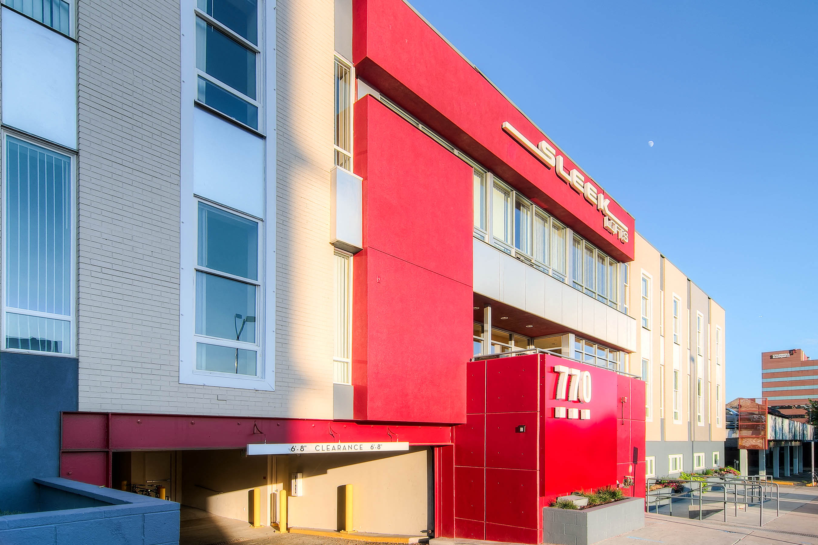 Our Apartment Building Exterior at Sleek Lofts Apartments in Denver, Colorado