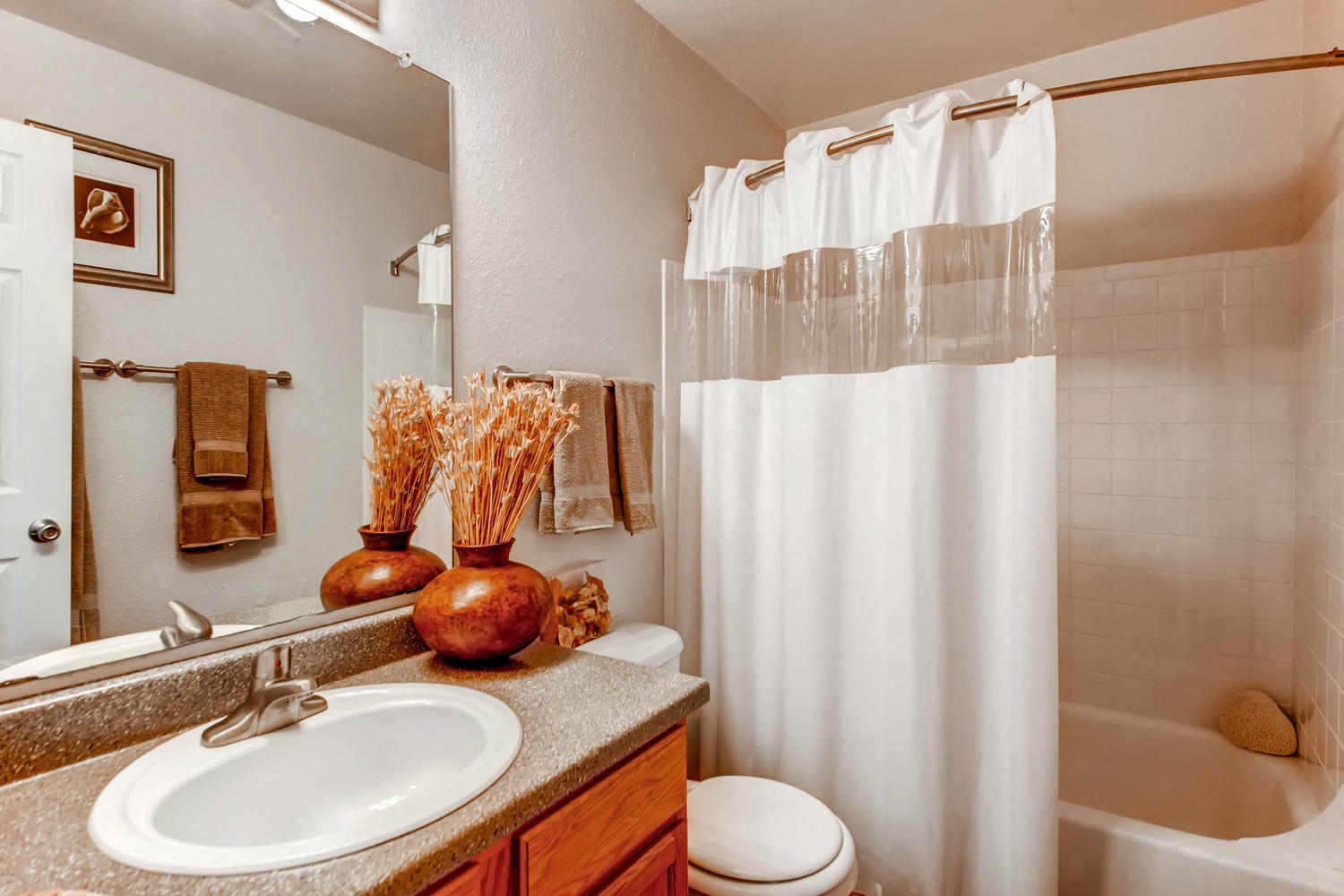 A Standard Bathroom at Greentree Village Apartments