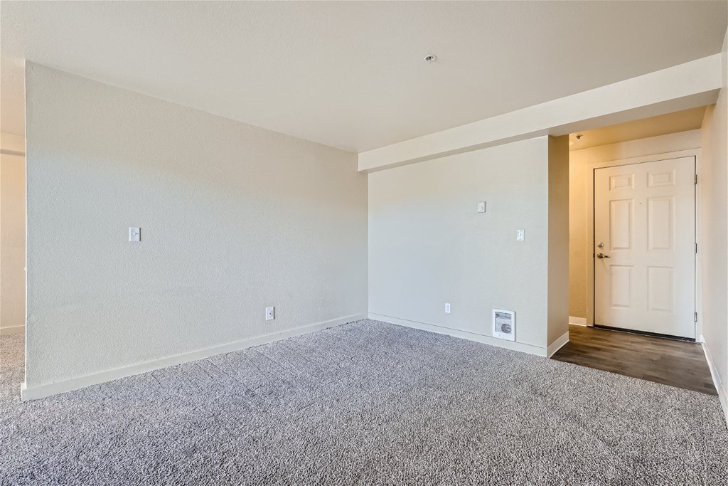 A Renovated Living Room at Ladera Apartments