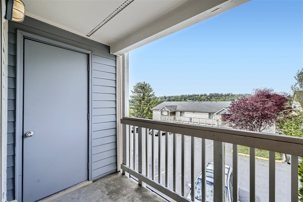 A Typical Patio/Balcony at Ladera Apartments