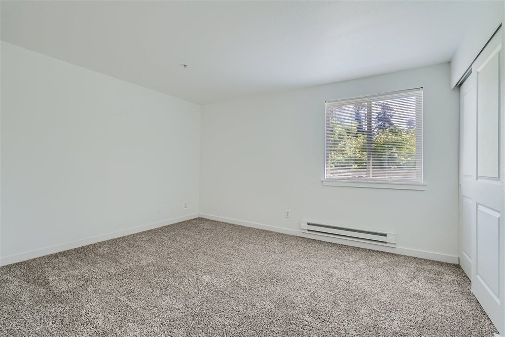 A Renovated Bedroom at Ladera Apartments