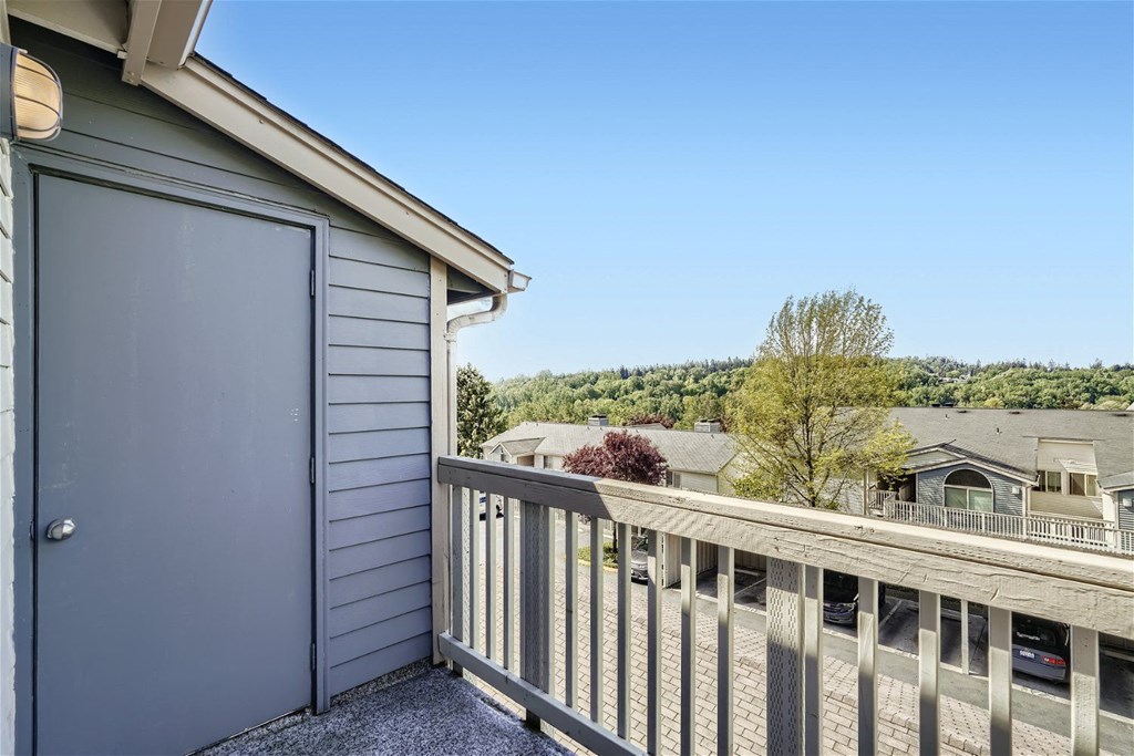 A Typical Patio/Balcony at Ladera Apartments