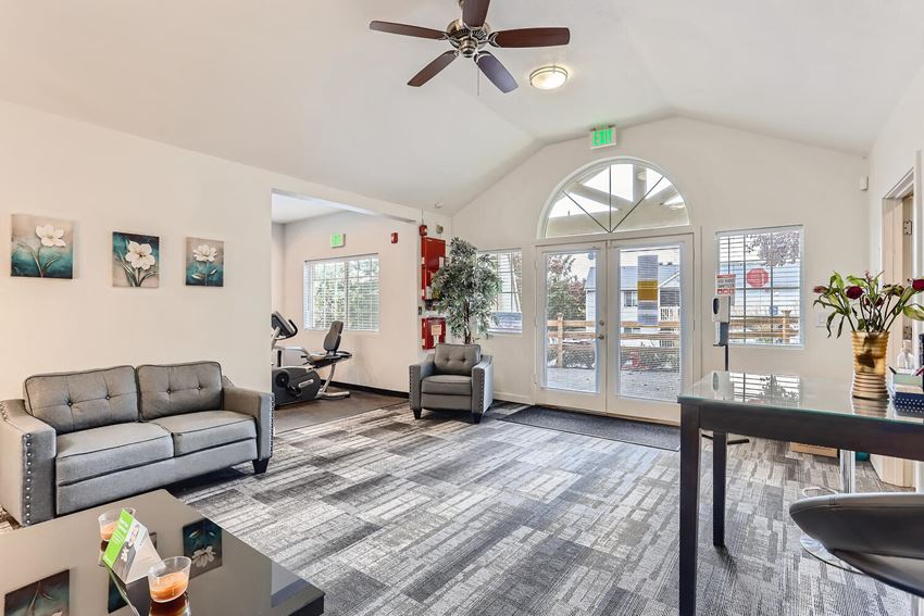 Inside The Community Clubhouse at Ladera Apartments Inside The Community Clubhouse at Ladera Apartments