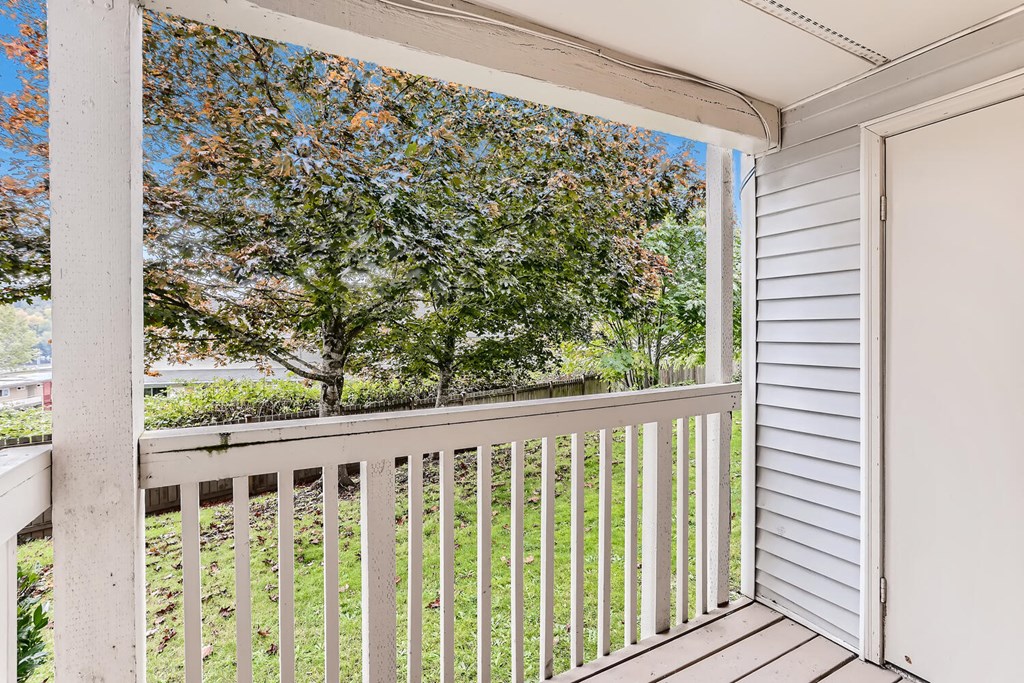 A Typical Patio/Balcony at Ladera Apartments
