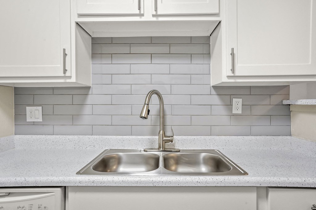 A renovated kitchen at Hilltop View Apartments
