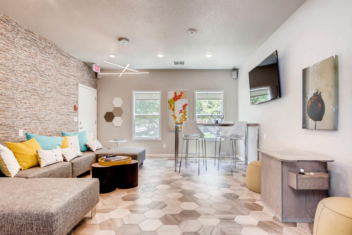 Our Wi-Fi Lounge at Eagles Landing at Church Ranch Apartments