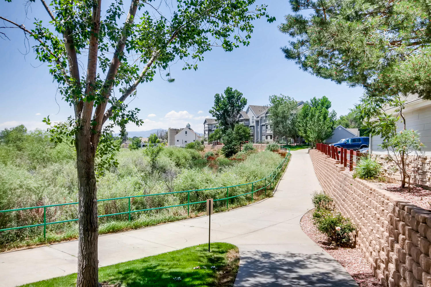 A bike path nearby Eagles Landing at Church Ranch Apartments