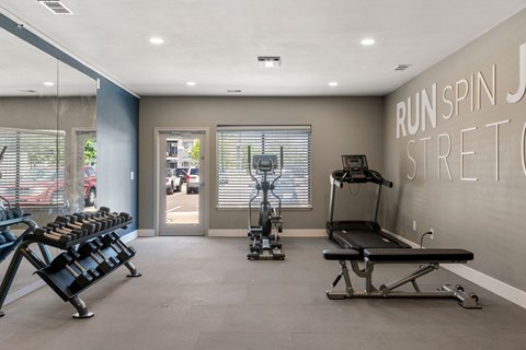 Our Fitness Center at Horizon East Apartments.