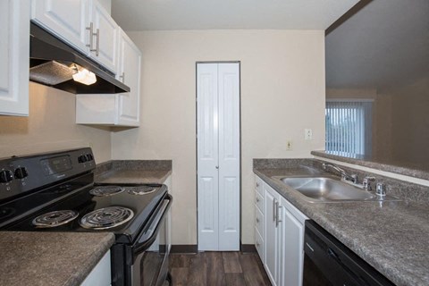 A Renovated 1 Bedroom 1 Bath Kitchen at Brookhaven Apartments in Federal Way, Washington