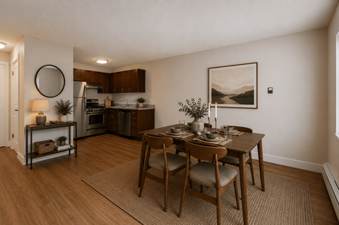 Dining Room and Kitchen at Off Broadway Flats