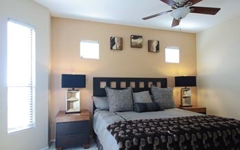 Spacious bedrooms at Ceiling Fans at Sonata Apartments