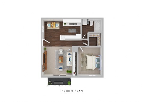 1-bed-1-bath-650-sq-ft Floor Plan at Sage Creek Apartment Homes, Simi Valley California