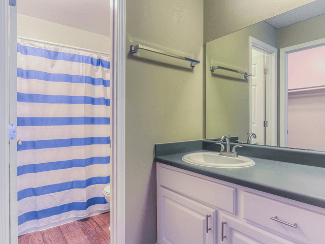 Solid Cultured Marble Bathroom Counter Tops at Twenty 2 Eleven Apartment Homes, CA, 91306