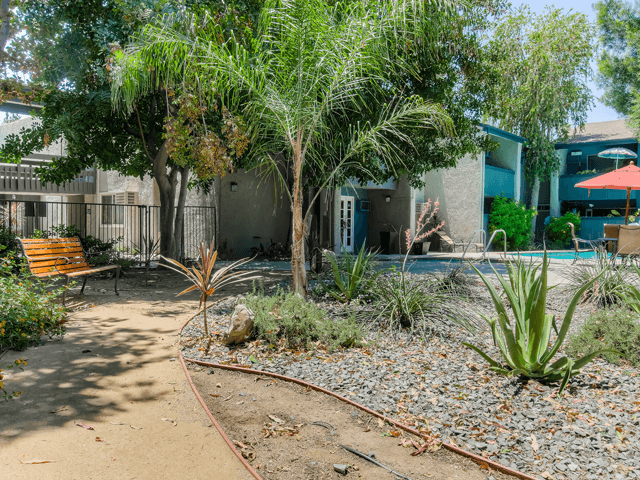 Beautiful Landscaping and Park-like Setting at Twenty 2 Eleven Apartment Homes, Canoga Park, California