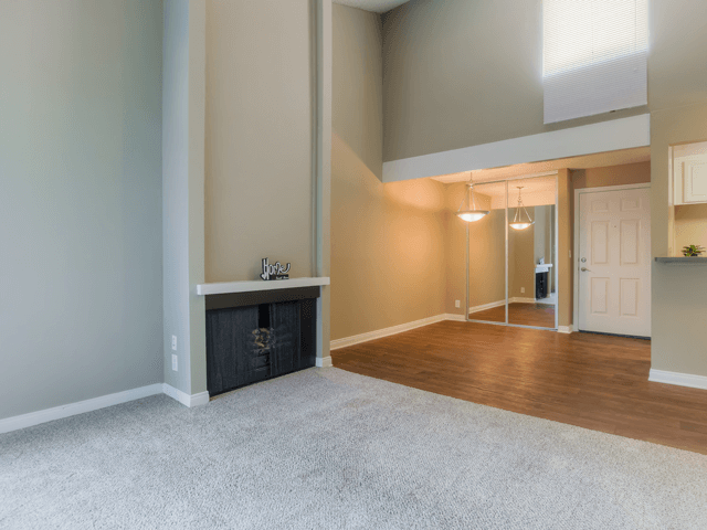 Vaulted ceiling at Twenty 2 Eleven Apartment Homes, Canoga Park, CA