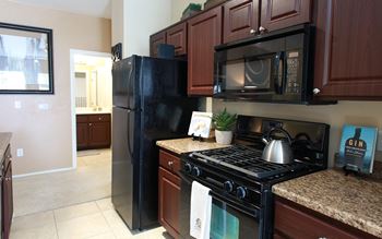 Classically Inspired Kitchens with Gas Ranges at Sonata Apartments