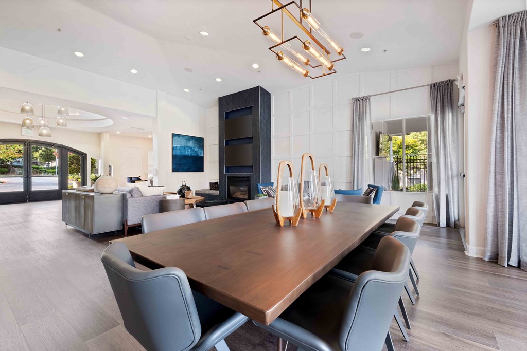 Updated clubhouse at Ascent at the Galleria in Roseville, California