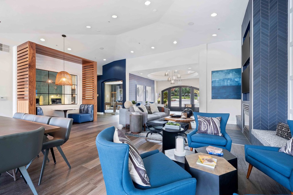 Updated clubhouse at Ascent at the Galleria in Roseville, California