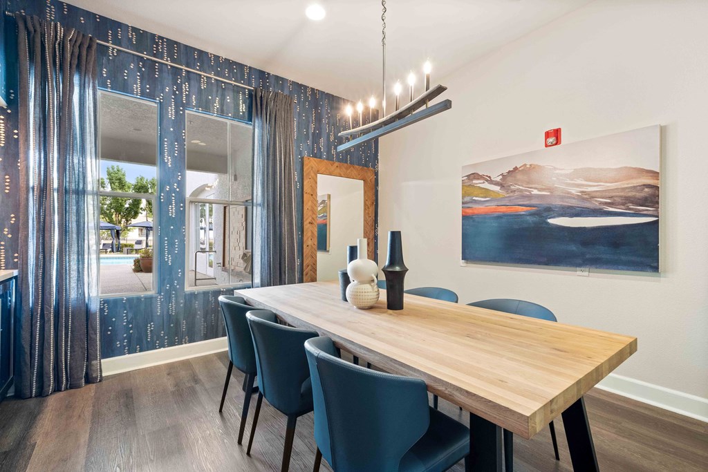 Updated study room at the Ascent at the Galleria in Roseville, California