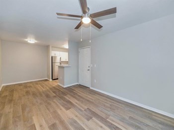 Spacious Room with Wood Floors and Ceiling Fan Light Spacious Room with Wood Floors and Ceiling Fan Light - Photo Gallery 5