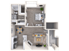 1 Bed 1 Bath 950 Sq Foot Layout 1 Bed 1 Bath 950 Sq Foot Layout