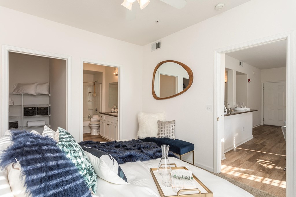 Bedroom with a view at Ascent at The Galleria, Roseville, CA, 95678