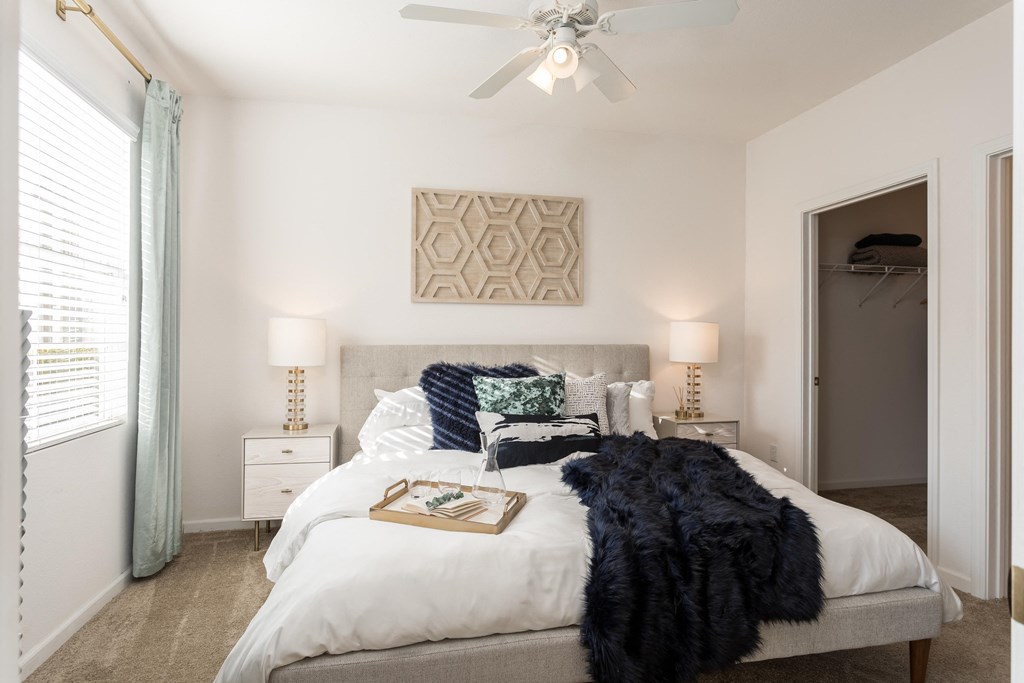 Spacious bedroom at Ascent at The Galleria, California, 95678