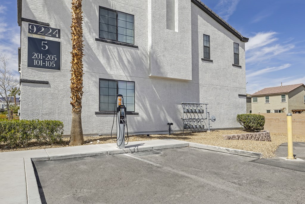 Experience eco-friendly living at The Michael B! Our complex comes equipped with electric chargers for your convenience, making it easy to power up your electric vehicle hassle-free