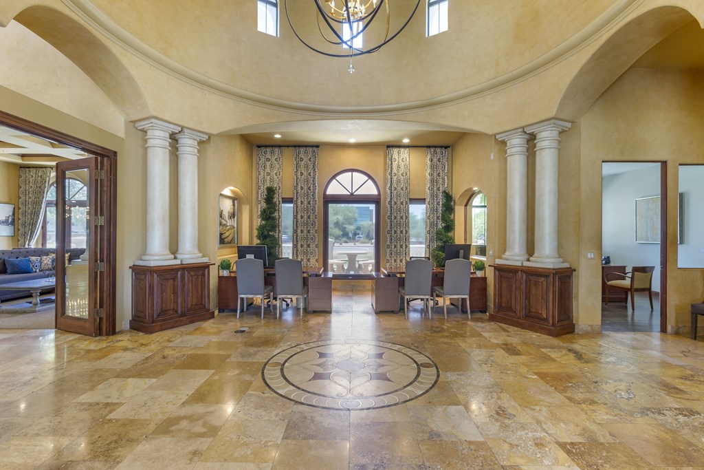 A view of the lobby at Trevi Apartment Homes, Chandler, AZ