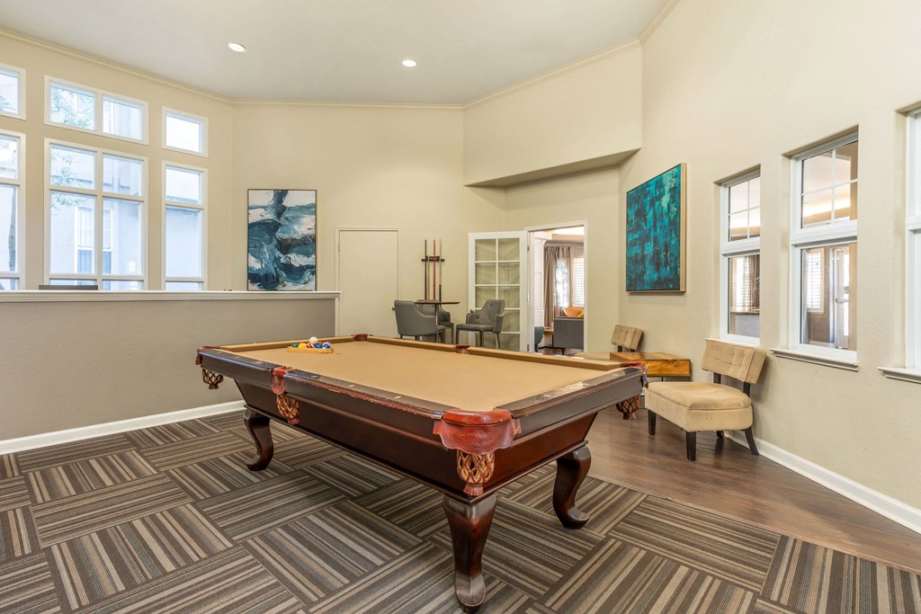 the preserve at ballantyne commons pool table area
