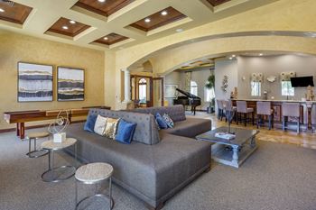a living room with a couch and a table at Trevi Apartment Homes, Chandler, AZ, 85224