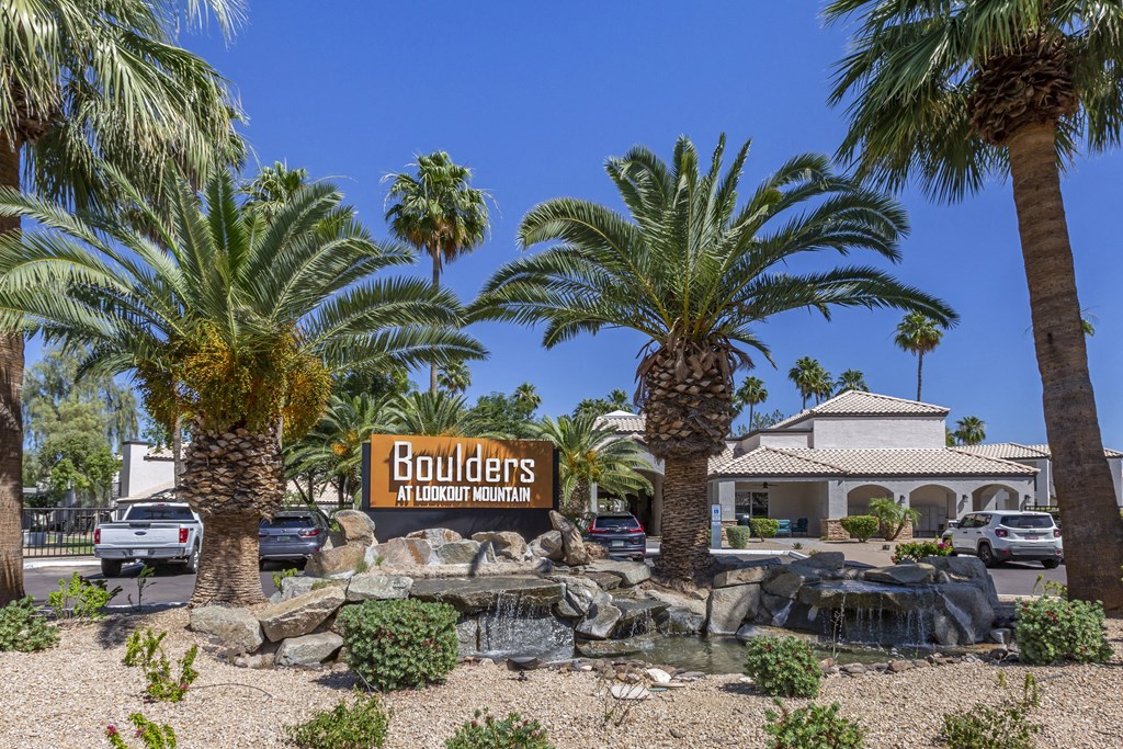 Entrance to Boulders at Boulders at Lookout Mountain Apartment Homes, Phoenix, AZ