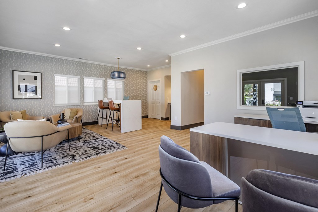 The leasing office offers seating to residents and prospects at Sage Creek Apartment Homes, Simi Valley, 93063