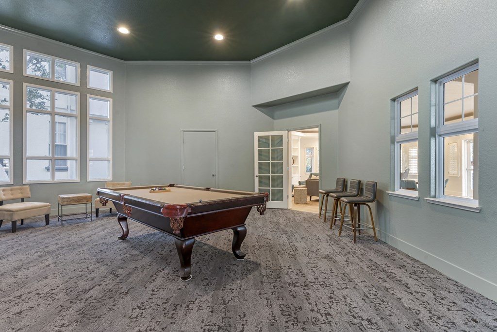 Our clubhouse features a pool table, brand-new carpet, and fresh paint, it’s the perfect spot to relax, unwind, and have some fun.