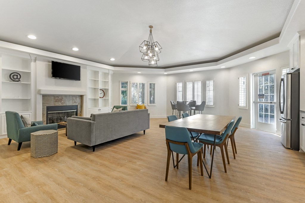 Our newly renovated clubhouse features fresh paint, stunning new flooring, and an inviting atmosphere perfect for relaxation or socializing.