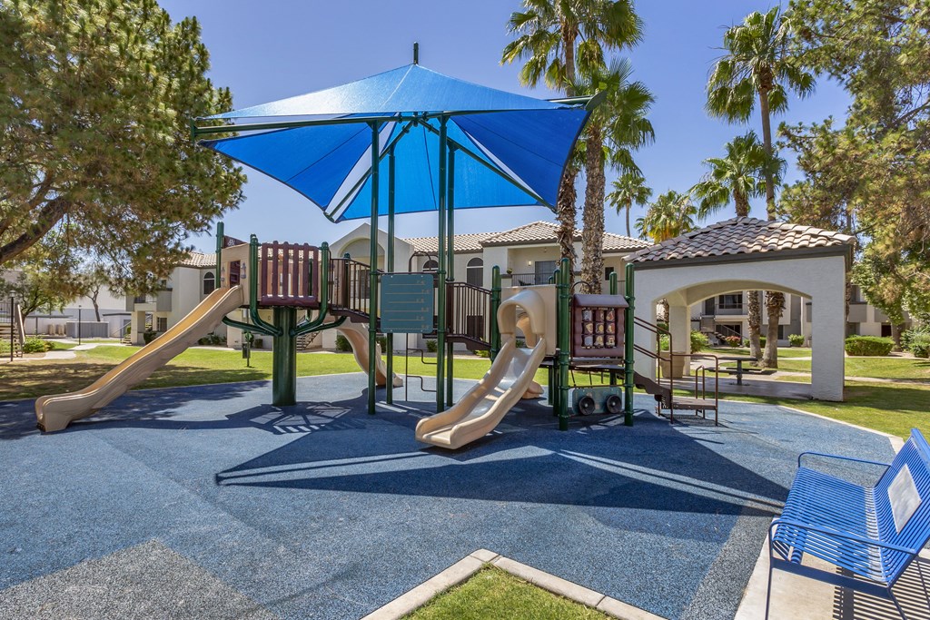 A playground at Boulders at Lookout Mountain Apartment Homes, Arizona, 85022