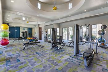 the gym at Trevi Apartment Homes, Arizona