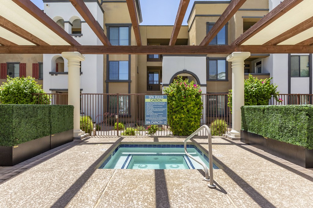 Hot tub  at Trevi Apartment Homes, Chandler, AZ