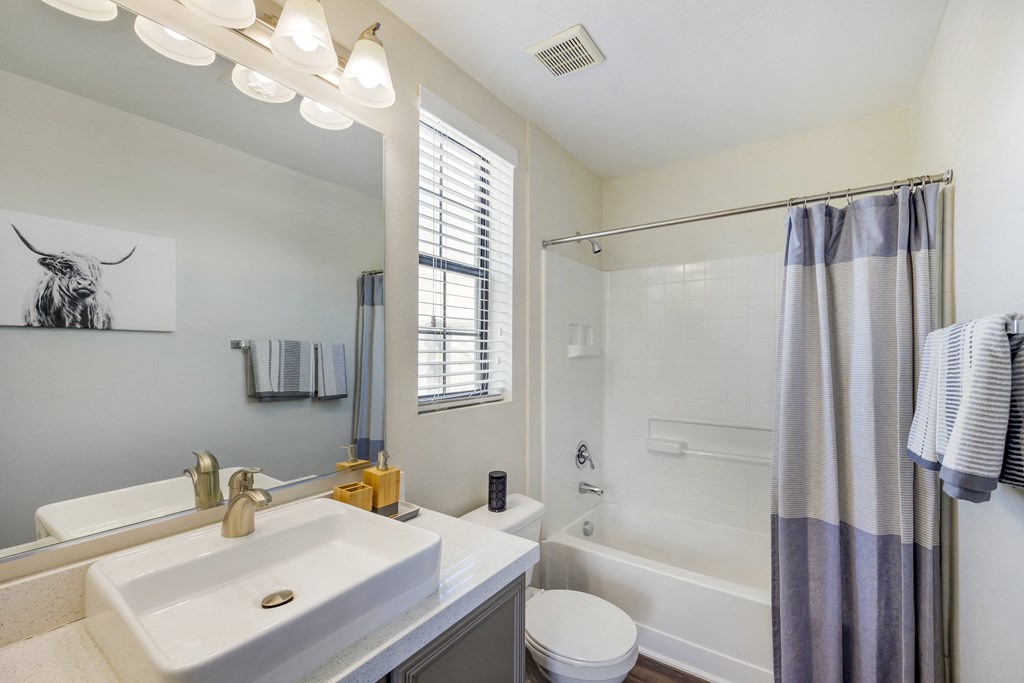 Discover spa-like luxury at The Michael B: updated fixtures for a blissful bath retreat.at The Michael B Townhomes and Flats, Nevada