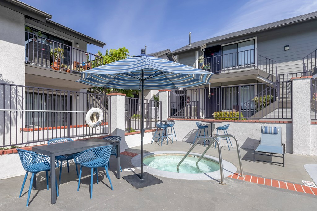 Relaxation redefined: Dive into luxury living at Independence Plaza, where every apartment boasts an updated patio overlooking our pool area and jacuzzi. Your perfect oasis awaits.