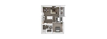 bedroom floor plan an in 1 bed 1 bath